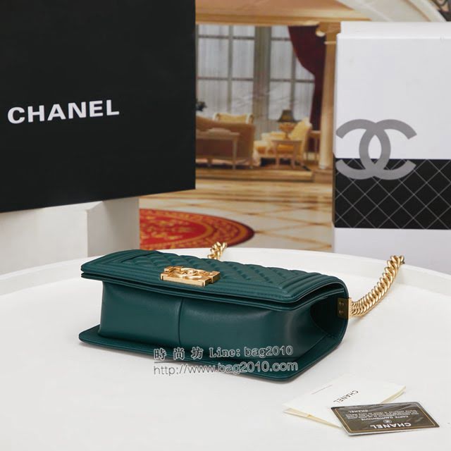 Chanel女包 香奈兒專櫃經典款單肩斜挎鏈條包 Chanel菱格羊皮BOY女包 67086  djc4299